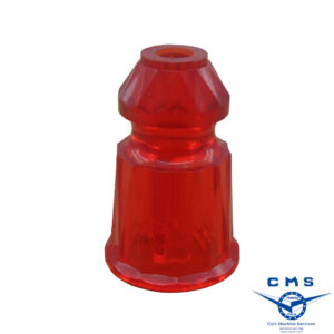 Colonnina sfaccettata 1" rossa